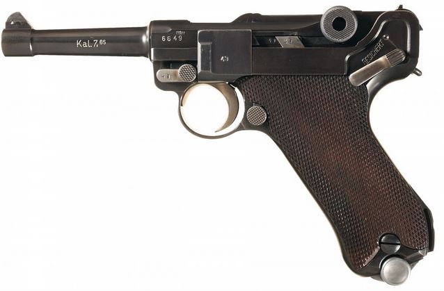 Luger P 08 marquage Mauser Banner